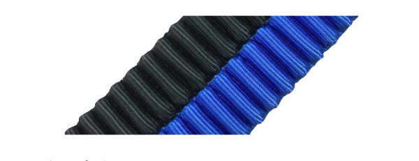 黒と青の２色の拡大図
